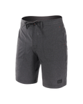 Saxx Mens Land To Sand 2N1 Hybrid 9" Short - Black Shade Heather