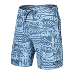 Saxx Mens Betawave 7" Swim Shorts -  West Coast - Chambray