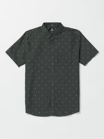 Volcom Mens Mistere Short Sleeve Button Up Shirt