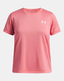 Under Armour Girls' UA Tech™ Short Sleeve - Bittersweet Pink / White - 600