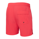Saxx Mens Oh Buoy Stretch Volley 5" Swim Short - Hibiscus
