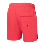 Saxx Mens Oh Buoy Stretch Volley 5" Swim Short - Hibiscus