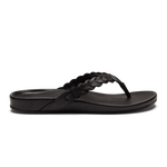 OluKai Women's Lei Leather Sandals - Lava Rock