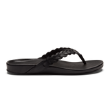 OluKai Women's Lei Leather Sandals - Lava Rock
