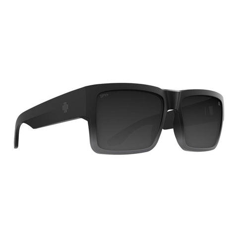 Spy Cyrus Sunglasses - Soft Matte Black Fade - Happy Gray Green Black Mirror