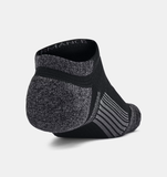 Under Armour Unisex UA Performance Tech Pro 3-Pack Socks - Black/Castlerock