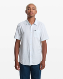 Volcom Mens Bankstone II S/S Button-Up Shirt - Light Blue Acid