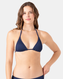 Roxy Women's Rib Roxy Love Tiki Tri Bikini Top - Mood Indigo