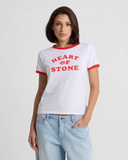 Volcom Women's BRK Up Ringer Tee - White