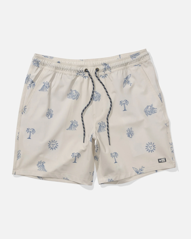 Salty Crew Mens Good Vibes Volley Short - Stone