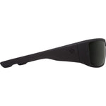 Spy Dirk Sunglasses - Soft Matte Black - Happy Gray Green Polar