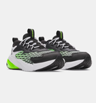 Under Armour Boys' PS UA Scramjet 7 Running Shoes - White / Hyper Green - 100