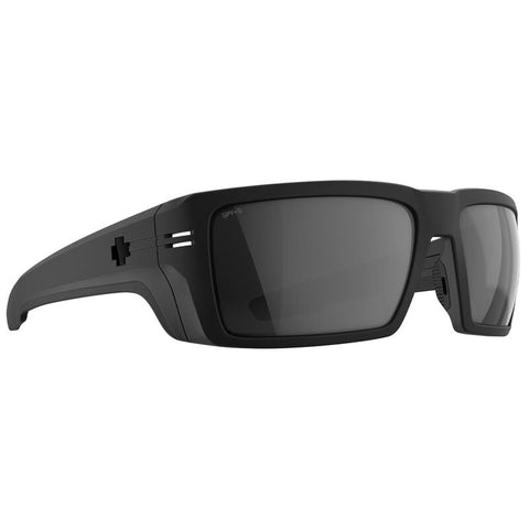 Spy Rebar Sunglasses - Matte Black - Happy Gray Photochromic + ANSI