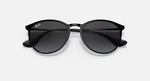Ray-Ban Erika Metal Sunglasses - Black W/ Grey Gradient Polar