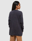 Tentree Women's Prairies Nep Cardigan - Midnight Blue Nep