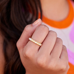 Pura Vida Ombre Stone Ring ~ Gold