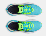 Under Armour Boys' GS UA Rogue 6 Running Shoes - Blue Blur / Hyper Green / Midnight Navy - 471