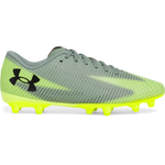 Under Armour Youth UA Shadow Select 3 Jr. FG Soccer Cleats - Grey/Green - 348