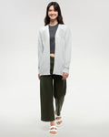Tentree Women's Prairies Cardigan - Light Grey Heather