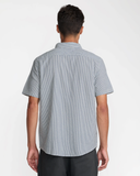 RVCA Mens That'll Do Seersucker SS Shirt - Vintage Navy