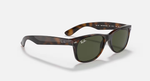 Ray-Ban New Wayfarer Sunglasses - Tortoise W/ G-15 Green