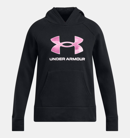 Under Armour Girls' UA Rival Fleece Big Logo Print Fill Hoodie