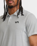 RVCA Mens Sport Vent Polo - Antique White