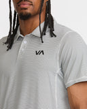 RVCA Mens Sport Vent Polo - Antique White