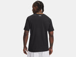 Under Armour Men's UA Wordmark Logo Short Sleeve - Black / White - 001