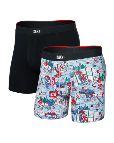 Saxx Vibe Xtra (2 Pack) Underwear - Mitts and Lumber/Black
