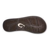 OluKai Mens Tuahine Waterproof Leather Sandals - Hunter / Golden Sand