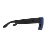 Spy Cyrus Switch Sunglasses - Translucent Gunmetal - Happy Blue Mirror/Gray