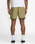 RVCA Mens Yogger Stretch Contrast Shorts 17" - Coyote