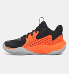 Under Armour Unisex UA Jet '23 Basketball Shoes - Black / Ares Red / Mod Gray - 006