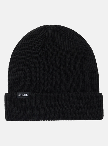 Anon Cuff Beanie - True Black