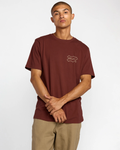 RVCA Mens Genuine Rvca SS Tee - Red Earth