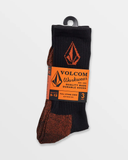Volcom Mens Workwear Sock 3 Pack - Black