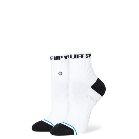 Stance Womens Spice Girls x Hai Si Ja Quarter Socks - White