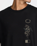 RVCA Mens Barron Venom Short Sleeve Tee - Black