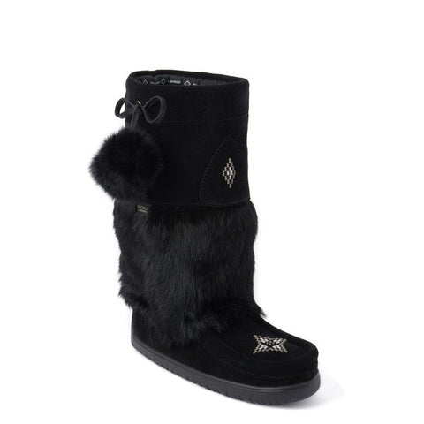 Manitobah Women's Waterproof Snowy Owl Mukluk - Black