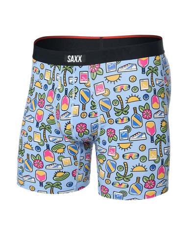 Saxx Vibe XTRA Underwear - Pickleball Paradise-Blue