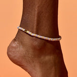 Pura Vida Seascape Vinyl Disc Stretch Anklet ~ Rio