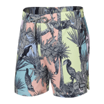 Saxx Mens Oh Buoy Stretch Volley 5" Swim Short - Aviary - Multi