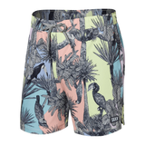 Saxx Mens Oh Buoy Stretch Volley 5" Swim Short - Aviary - Multi