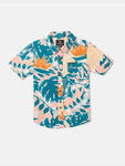 Volcom Little Boys Leaf Pit Floral S/S Button Up Shirt