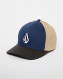 Volcom Men's Full Stone Heather Flexfit Hat - Dust Bowl Indigo