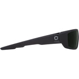 Spy Tarmac Sunglasses - Matte Black - Happy Gray Green