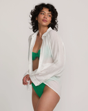 RVCA Womens Province Coverup Shirt - Whisper White