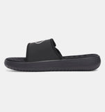 Under Armour Men's UA Ignite Pro 8 Slides - Black / Galaxy Black / White - 001