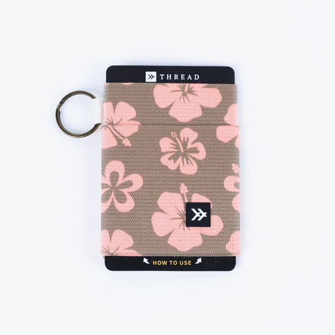 Thread Elastic Wallet - Hawaiian Floral